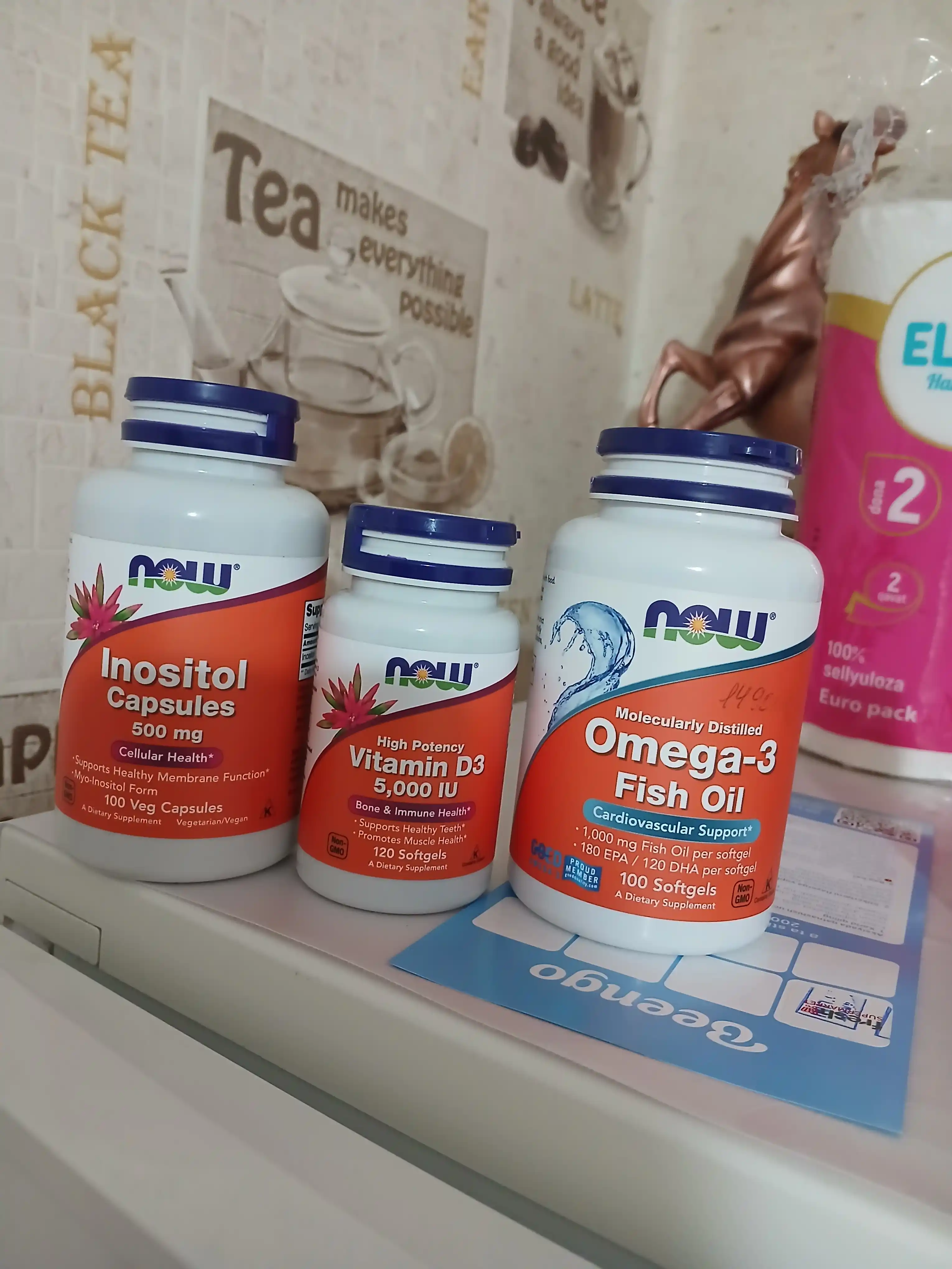 NOW Foods, Vitamin D3 5000 ME, 10000 ME yumshoq kapsulalar, Halol