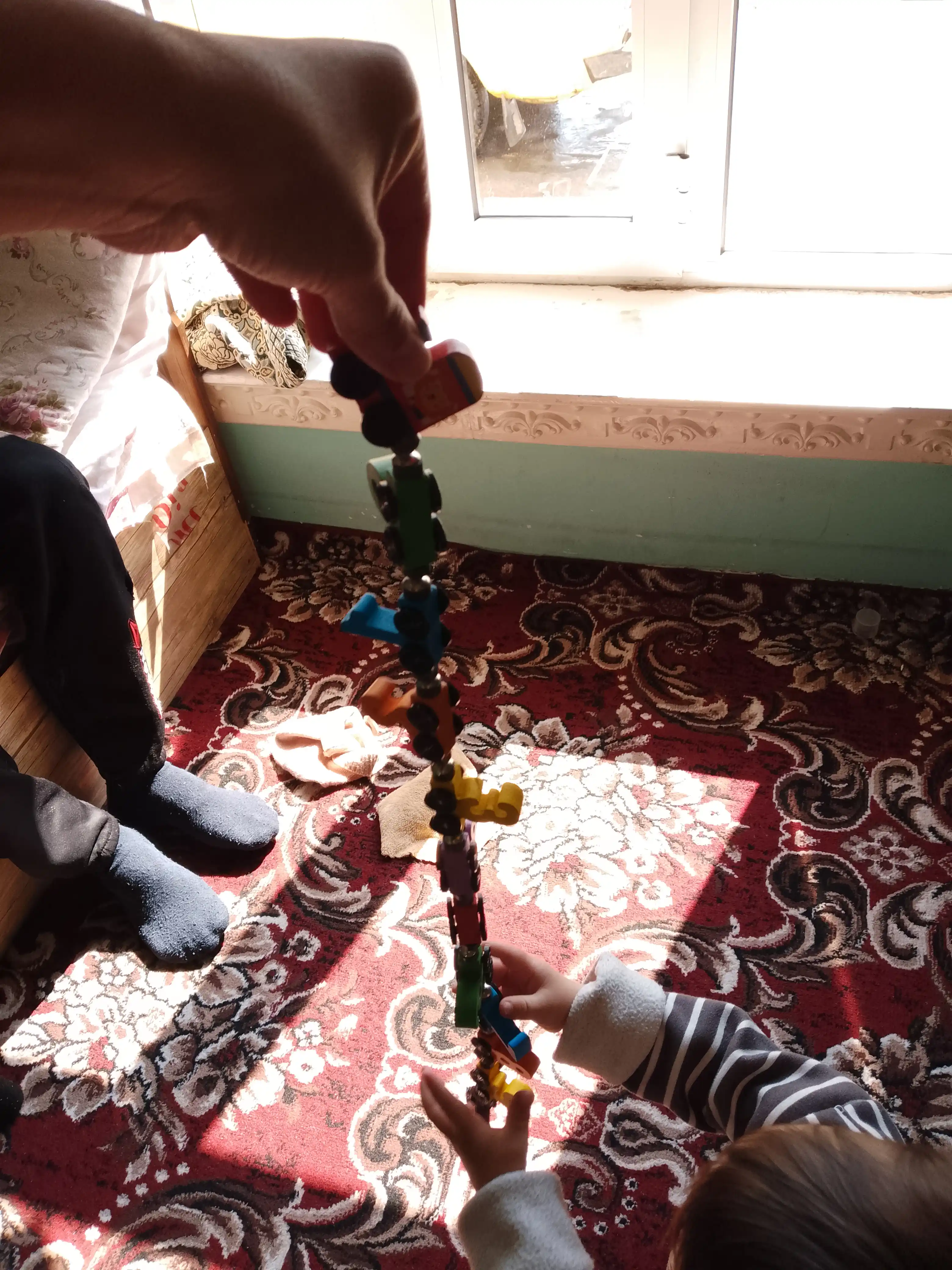 Magnitli yog‘och sonli poyezd, 0–10, Montessori rivojlantiruvchi bolalar o‘yinchog‘i