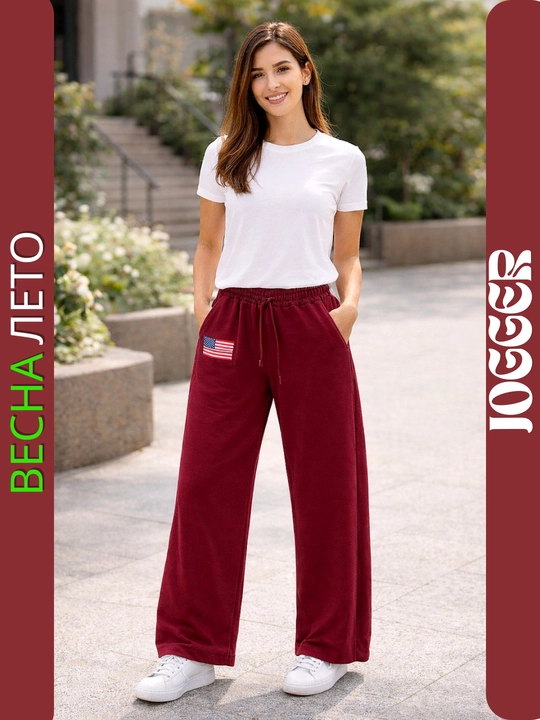 Ayollar uchun baggy, jogger shimlari, — oversize, lykra ipli, havo o'tkazuvchan bahor-yoz - 