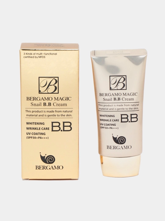 Тональный крем для лица Bergamo BB, матирующий, увлажняющий, с SPF, 50 мл - 