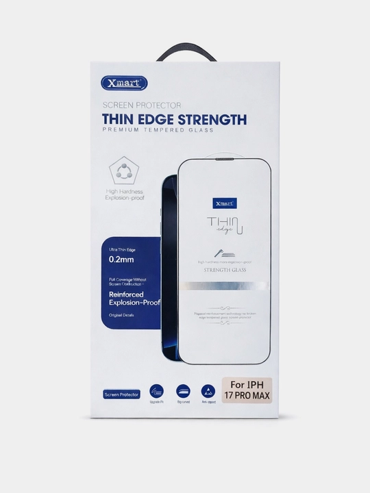 Защитное стекло Xmart HD, iPhone 15, 16, 17 Pro/Pro Max, Air. Олеофобное, Anti Dust