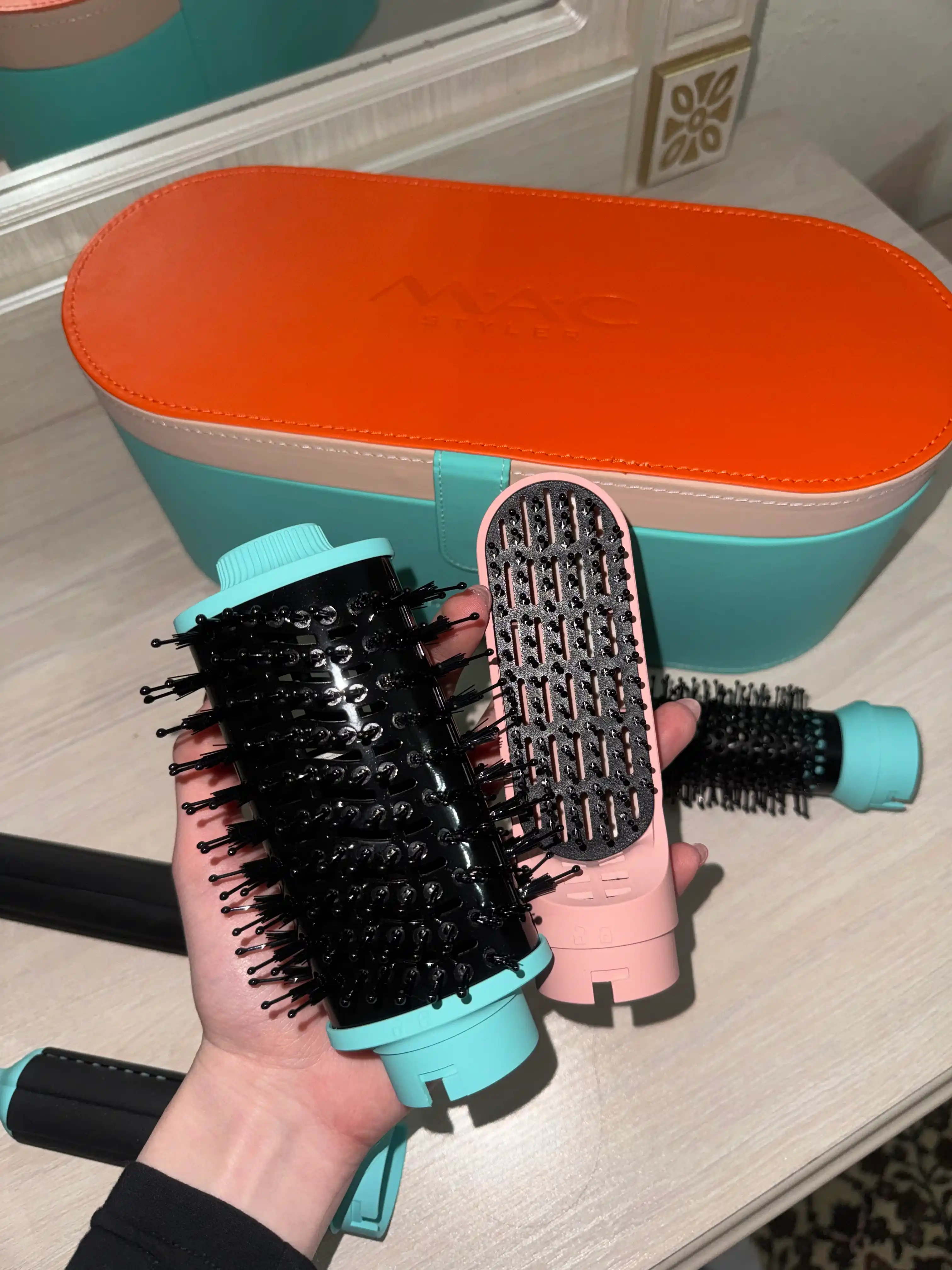 Фен для волос с насадками MAC Styler MC-6766, мощный фен для укладки и быстрой сушки волос