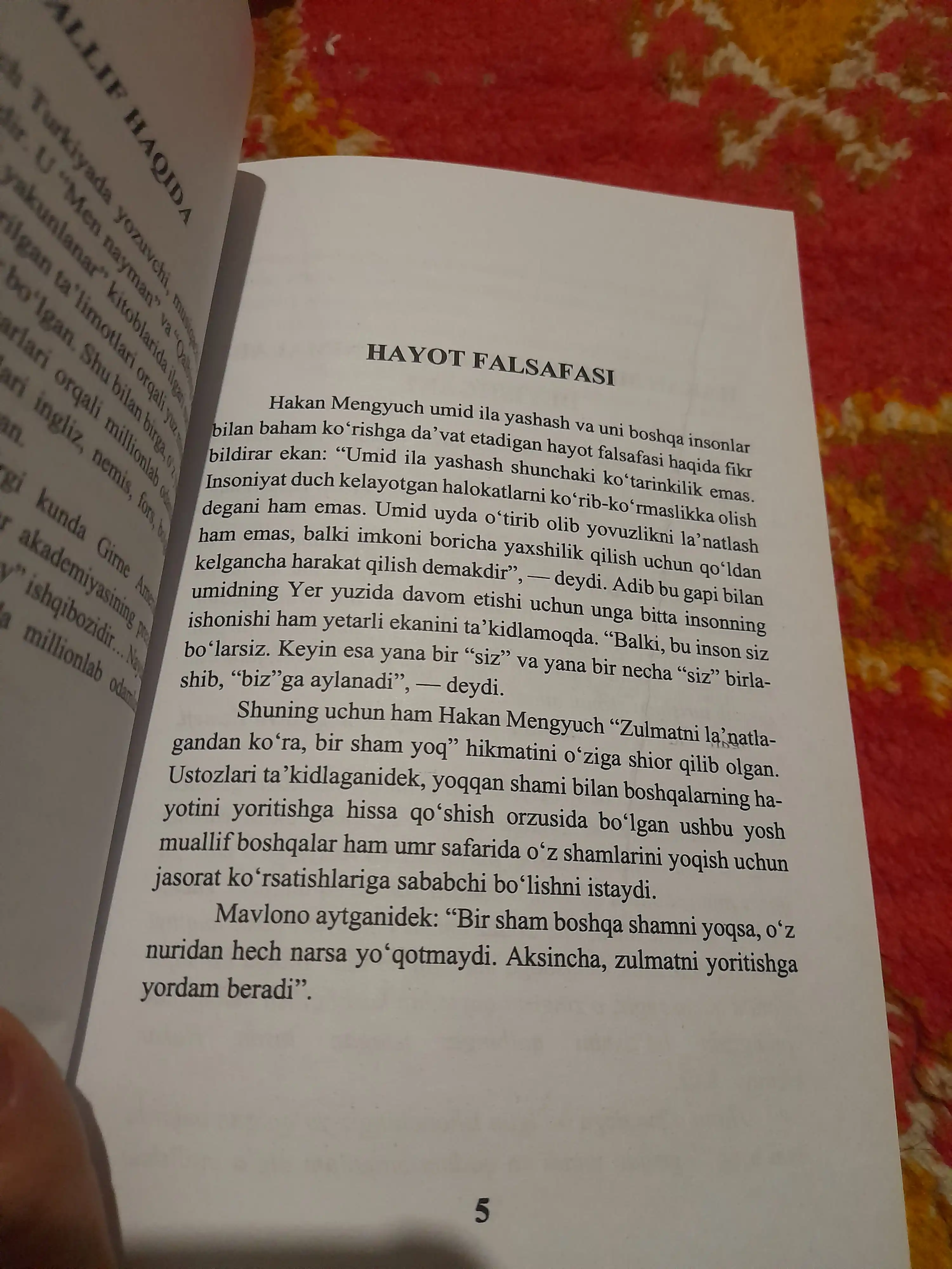 Hech bir uchrashuv tasodif emas — Hakan Mengyuch, o‘zlikni anglash haqida asar
