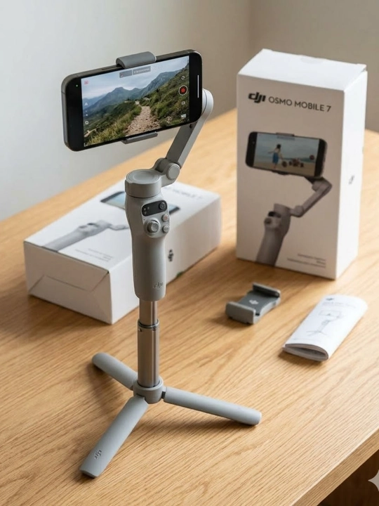 Smartfon uchun stabilizator DJI Osmo Mobile 7, 3 o'qli shtativ