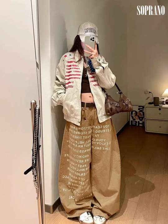 ETHER keng baggy jinsilar, erkaklar, ayollar va o‘smirlar uchun, o‘lchamlar S–XXXL