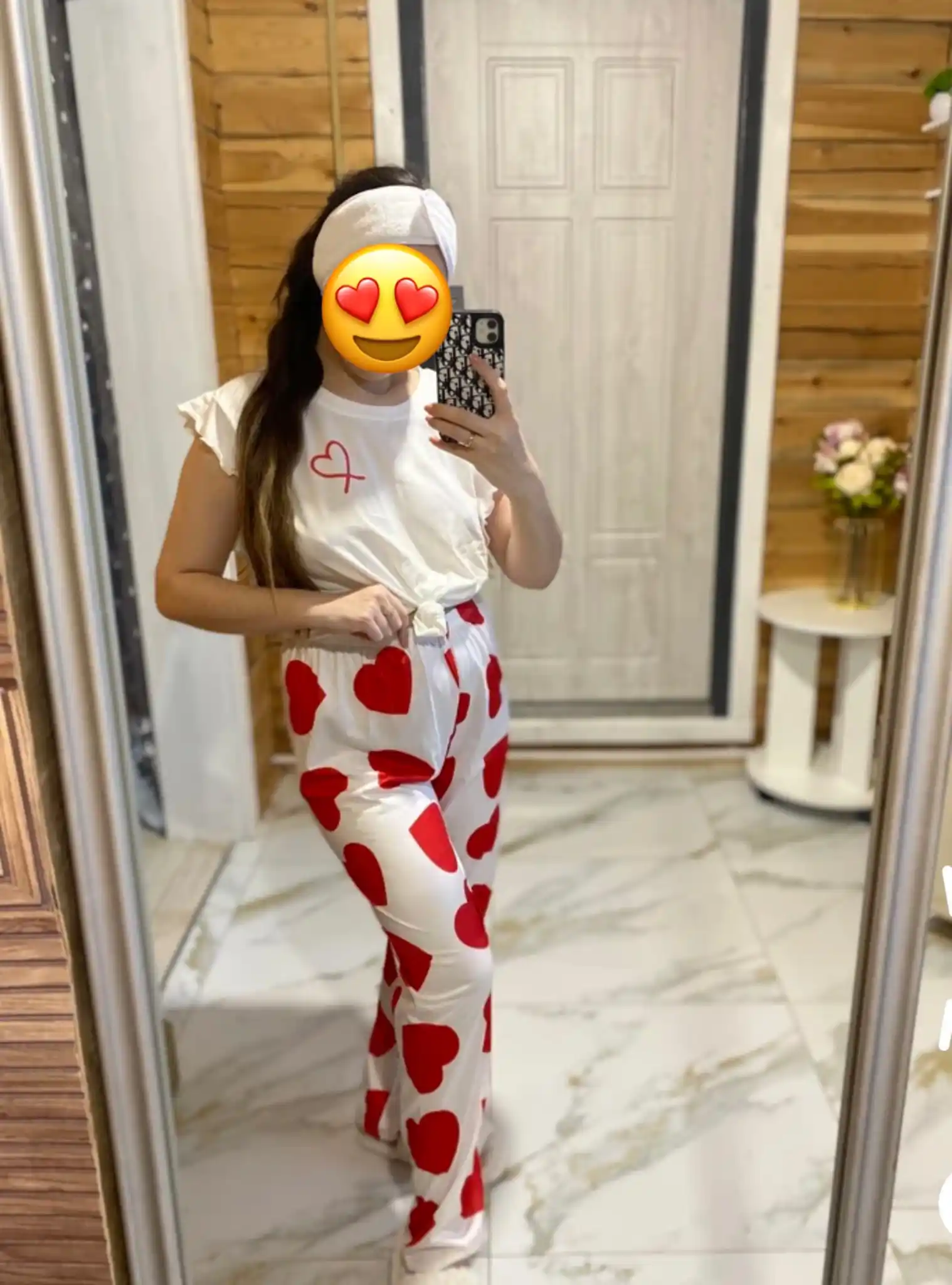 Ayollar pijamasi shim va top bilan, uy kiyimi, ayollar va qizlar uchun kiyim