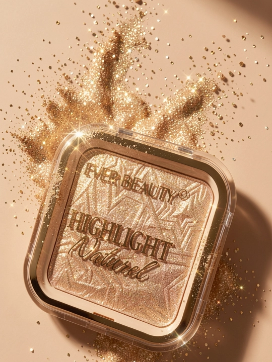 Ever Beauty Highlight Naturel хайлайтер yuz uchun yaltiroq shimmer makeup kosmetika - 