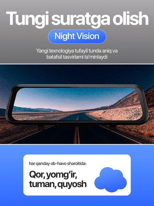 Видеорегистратор TEYES Q8 PRO, с 3 камерами, Wi-Fi наблюдение
