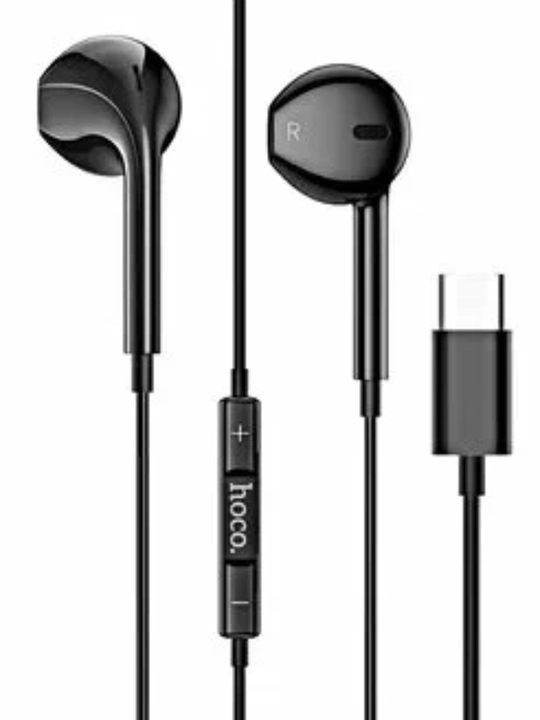 Simli quloqchinlar Hoco M101 Pro/Max, Audio kirish USB Type-C/Jack 3.5 mm