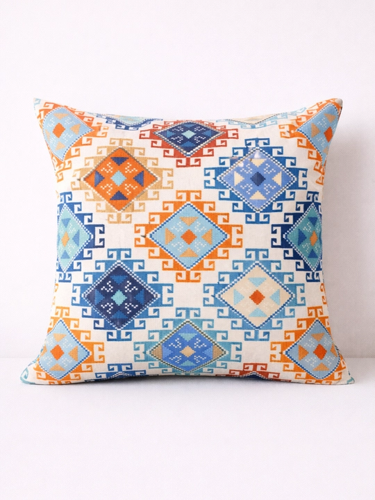 Dekorativ yostiq ikat printi bilan uy, ofis va mexmonxona interyeri uchun, 45x45sm, 1 dona