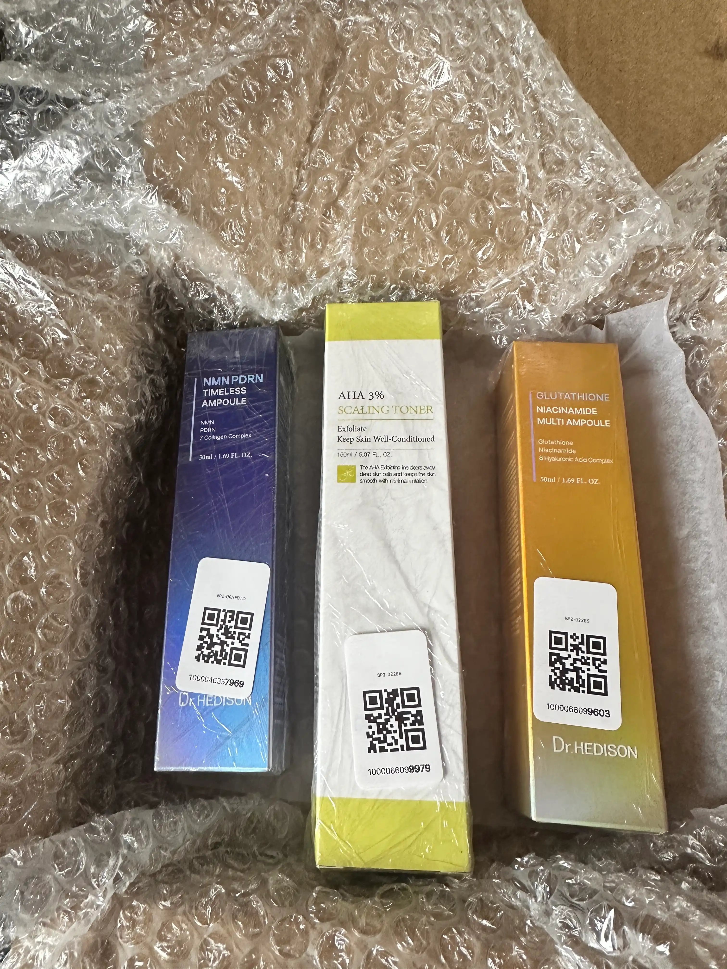 Terini tozalash uchun Dr.HEDISON Glutathione Niacinamide Multi Ampoule zardobi
