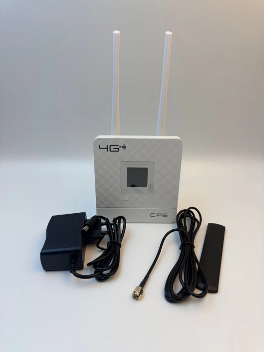 4G LTE WiFi router CPE tashqi antenna 2 m bilan, tezlik 300 Mbit/s gacha, SIM