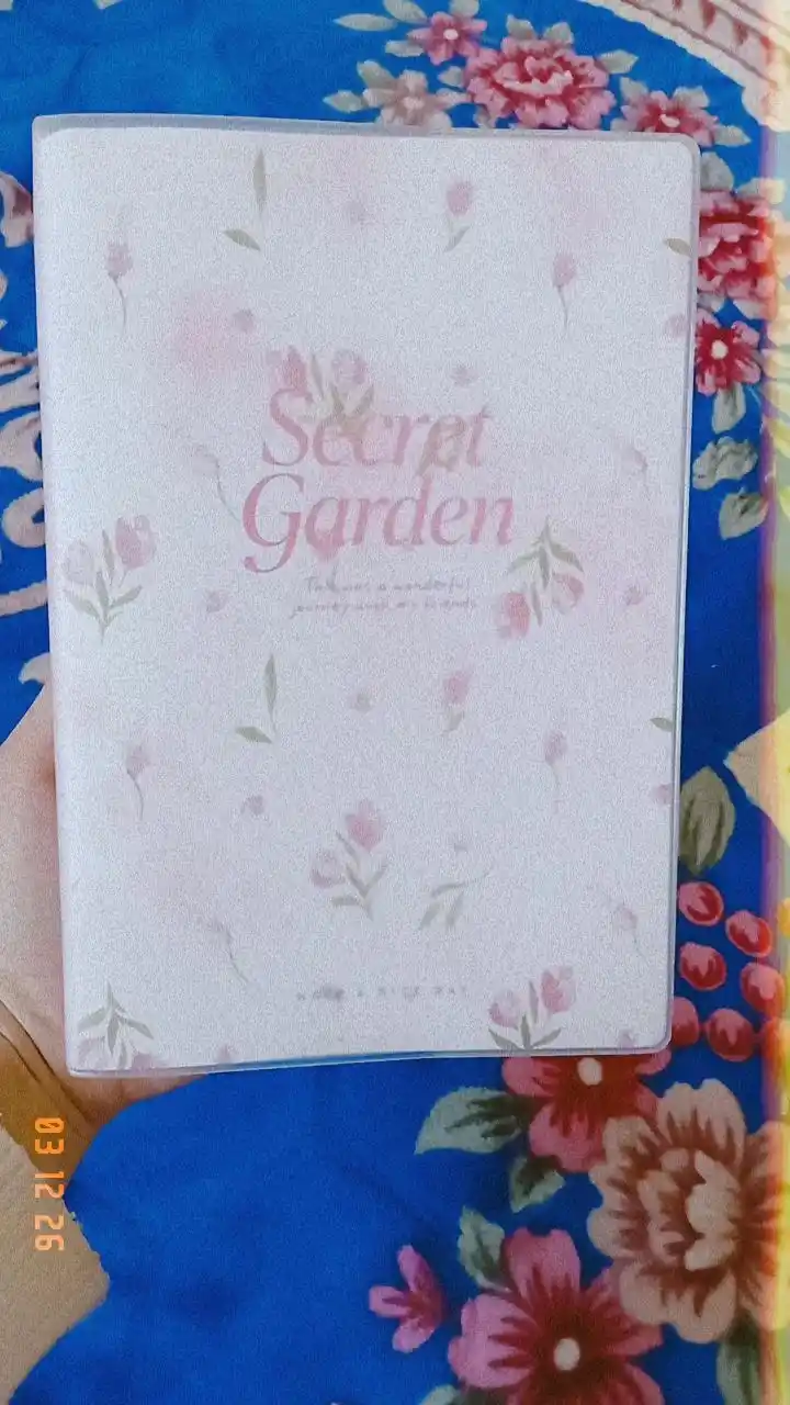 Secret Garden A5 daftar - 52 varaq, katakli, shaffof muqovali