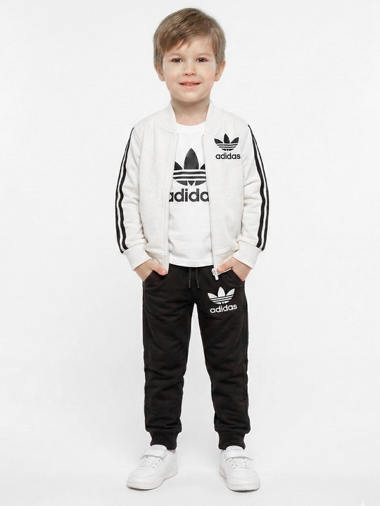 O'g'il bolalar uchun sport kostyumi, uch qismli, 2 yoshdan 12 yoshgacha bolalar uchun