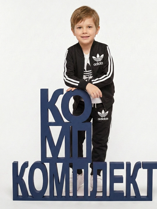 O'g'il bolalar uchun sport kostyumi, uch qismli, 2 yoshdan 12 yoshgacha bolalar uchun
