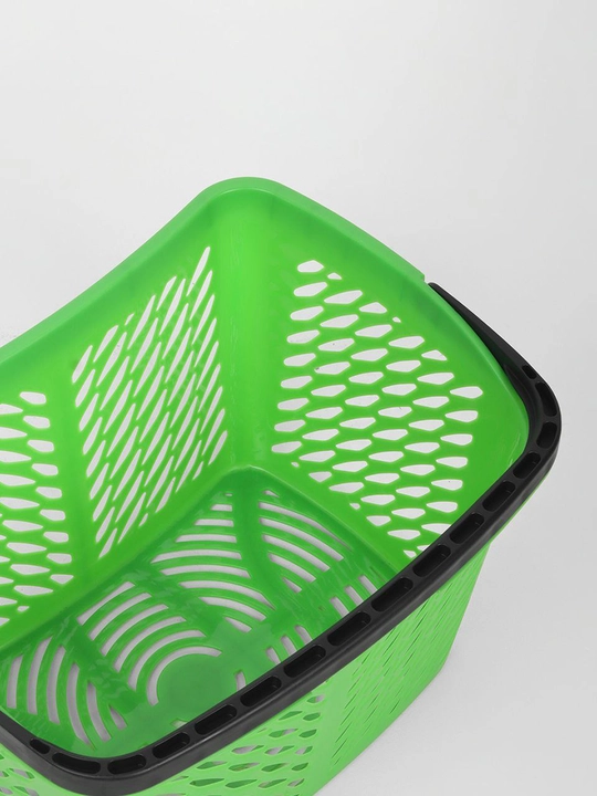 REKLIME B20C ECO plastik xarid savatchasi, rangi yashil, hajmi 20 litr