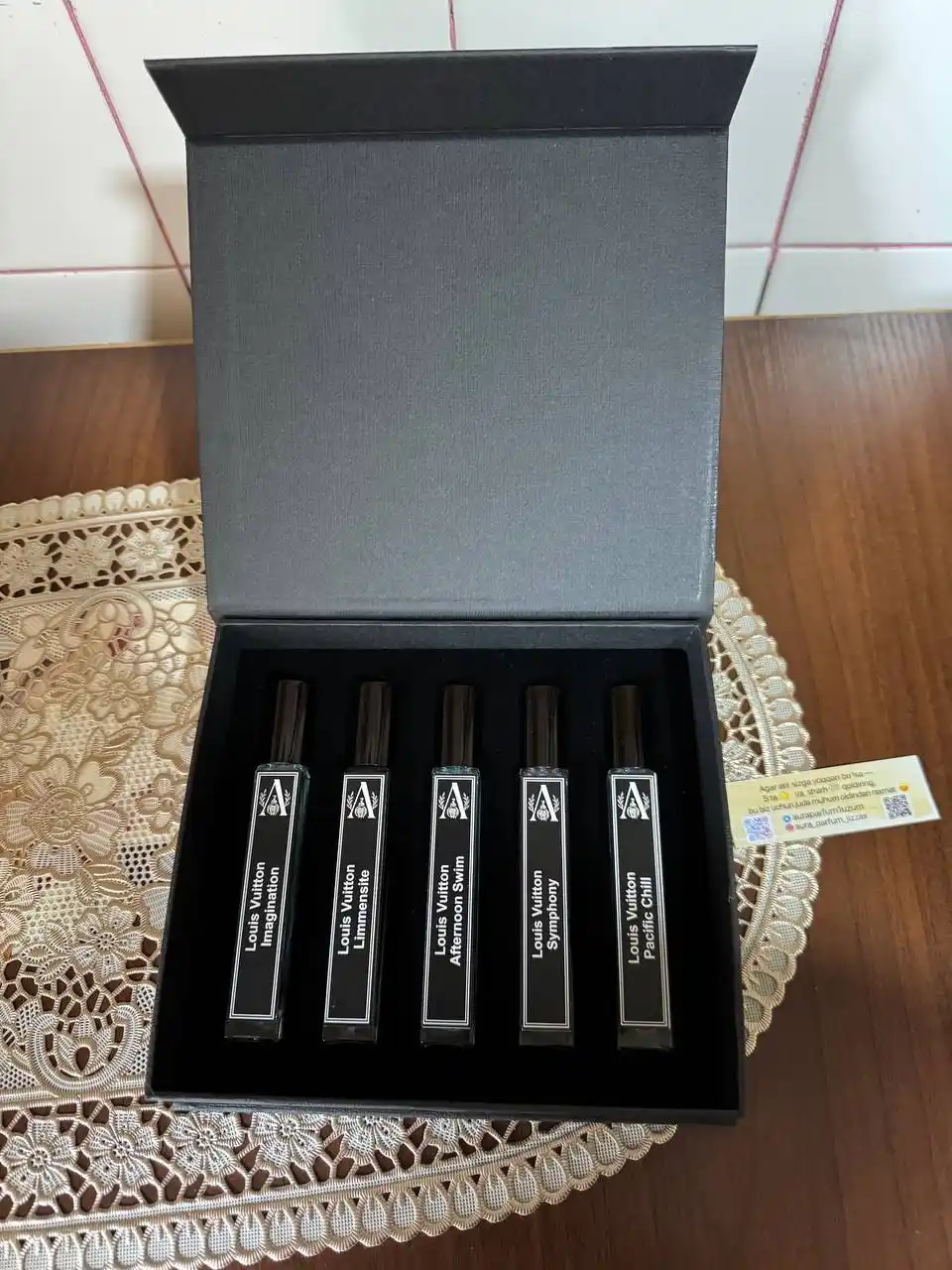 Atirlar erkaklar va ayolla (unisex) Louis Vuitton toplami 5 ta hid, sovg‘aga ajoyib tanlov