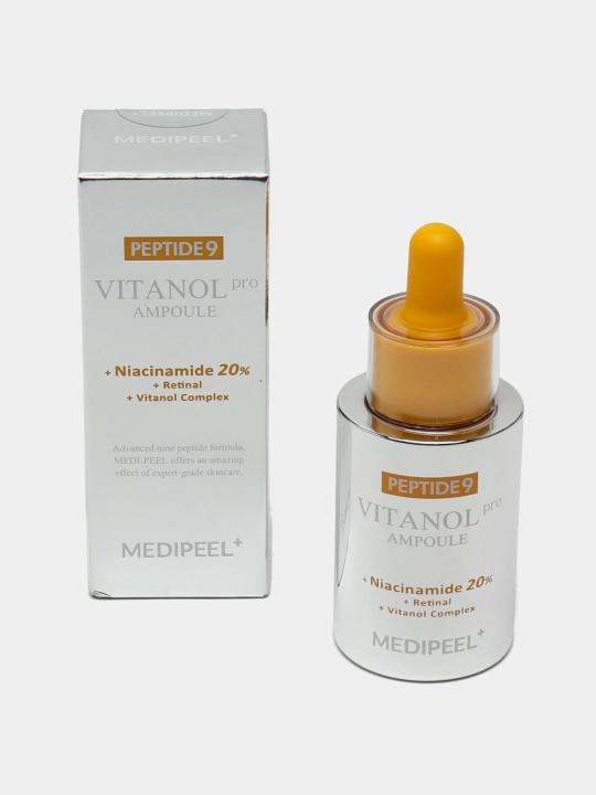 Medi-Peel tiniqlashtiruvchi lifting ampulasi, peptid kompleksli yuz uchun lifting zardobi