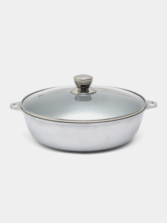 Jarovnitsa alyumin, shisha qopqoqli, granit - 