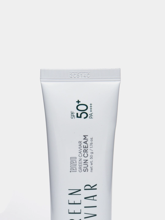 Namlovchi quyoshdan himoya kremi, Tenzero, Yuja, collagen, cica, green caviar, 50g