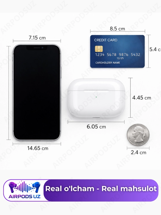 Simsiz quloqchinlar Pods 3 Dubai, + g'ilof sovg'aga