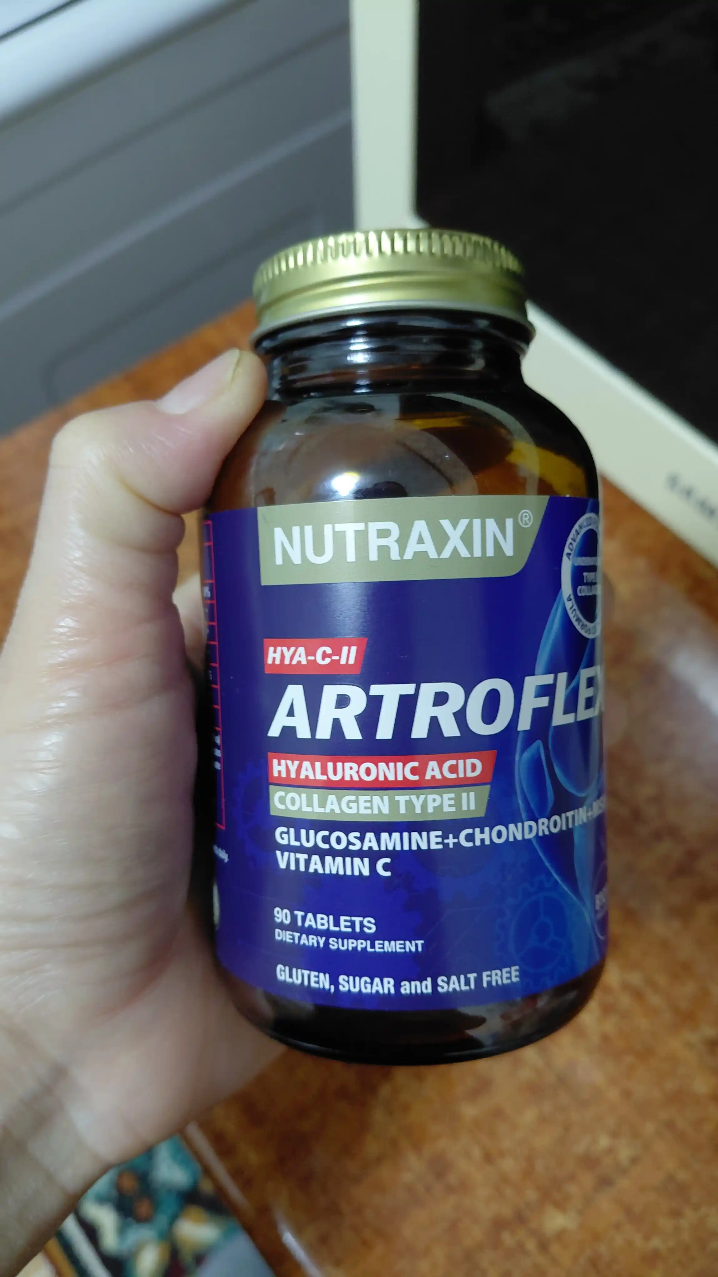 Nutraxin Artroflex bo'gimlarning normal ishlashi uchun glyukozamin xondroitin, 90 tabletka