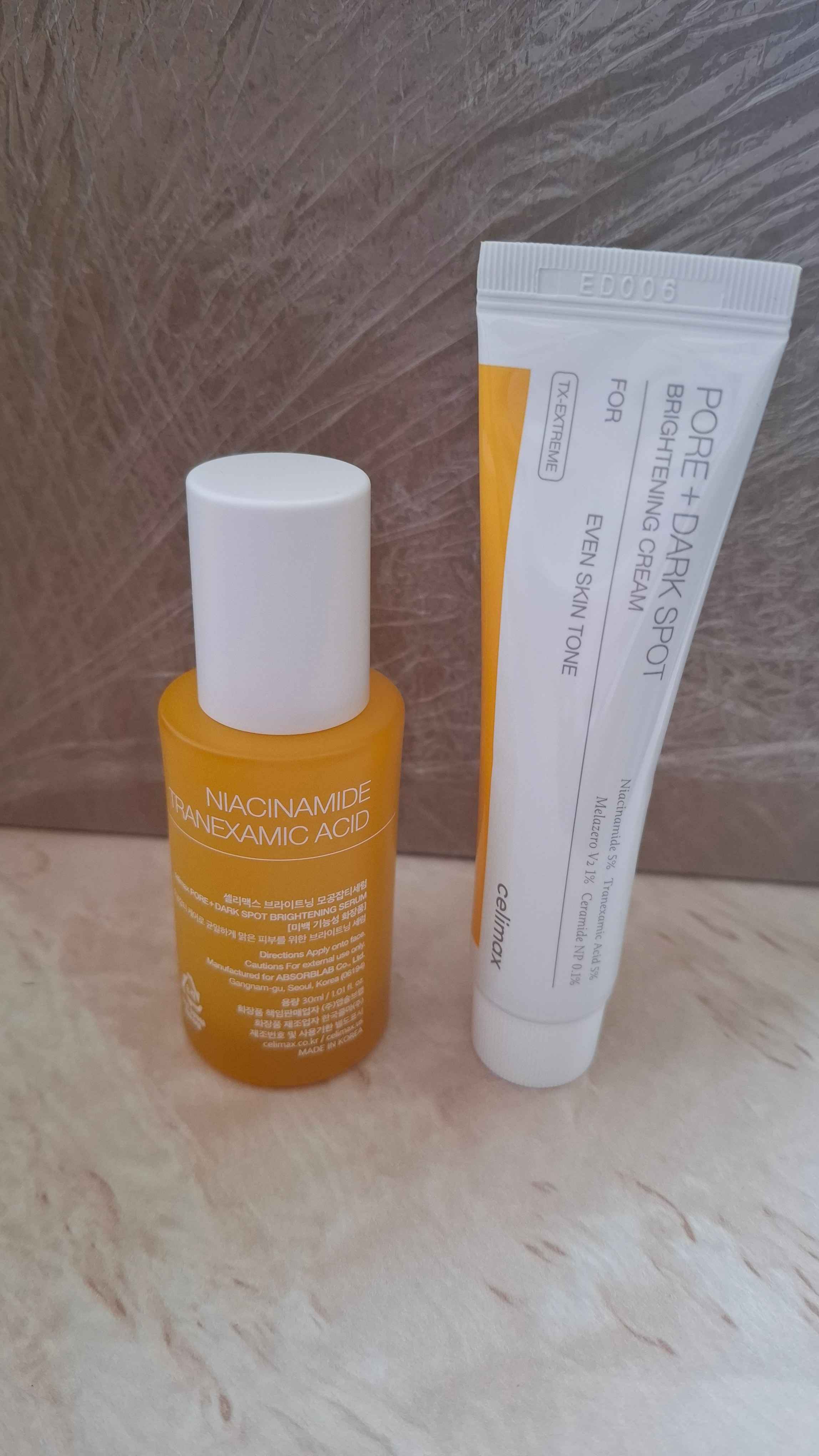 Celimax Pore + Dark Spot Brightening Serum &Cream Средство для уменьшения пигментных пятен