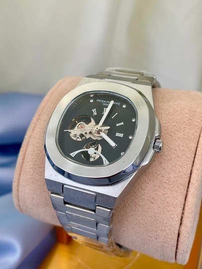 Мужские часы Patek Philippe с автоматическим механическим механизмом — THEPRIM-180W027-ЧЕРН