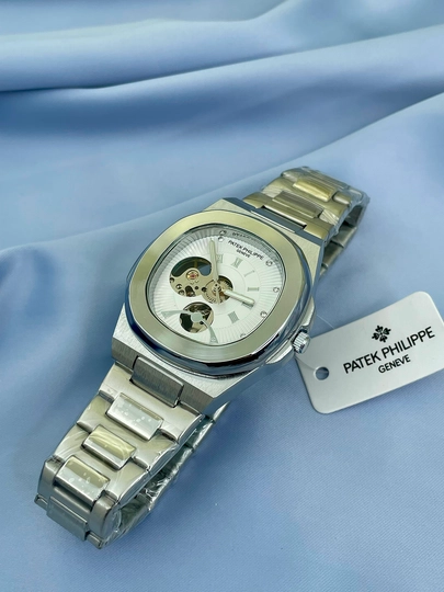 Мужские часы Patek Philippe с автоматическим механическим механизмом — THEPRIM-180W027-БЕЛЫЙ