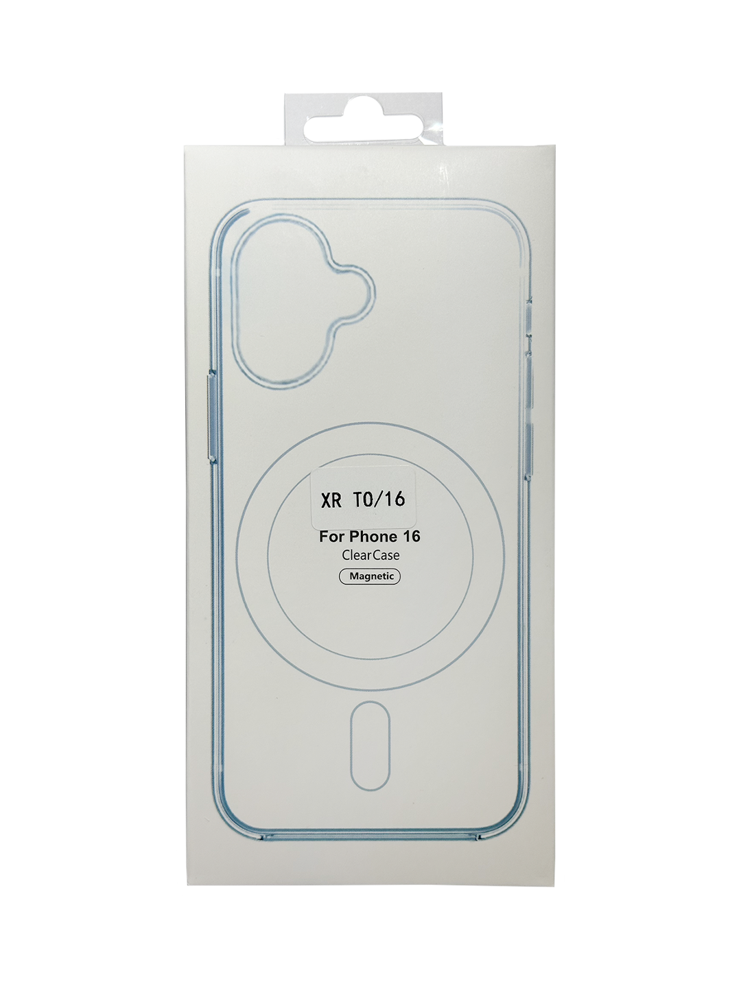 Phone XR → iPhone 16 korpusiga mos MagSafe shaffof chexol - 
