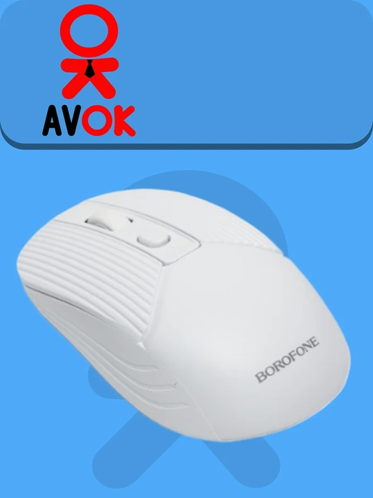 Borofone BG5 simsiz sichqonchasi, 2.4G, 800/1200/1600 DPI, oq