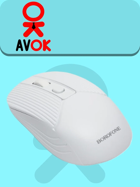 Borofone BG5 simsiz sichqonchasi, 2.4G, 800/1200/1600 DPI, oq