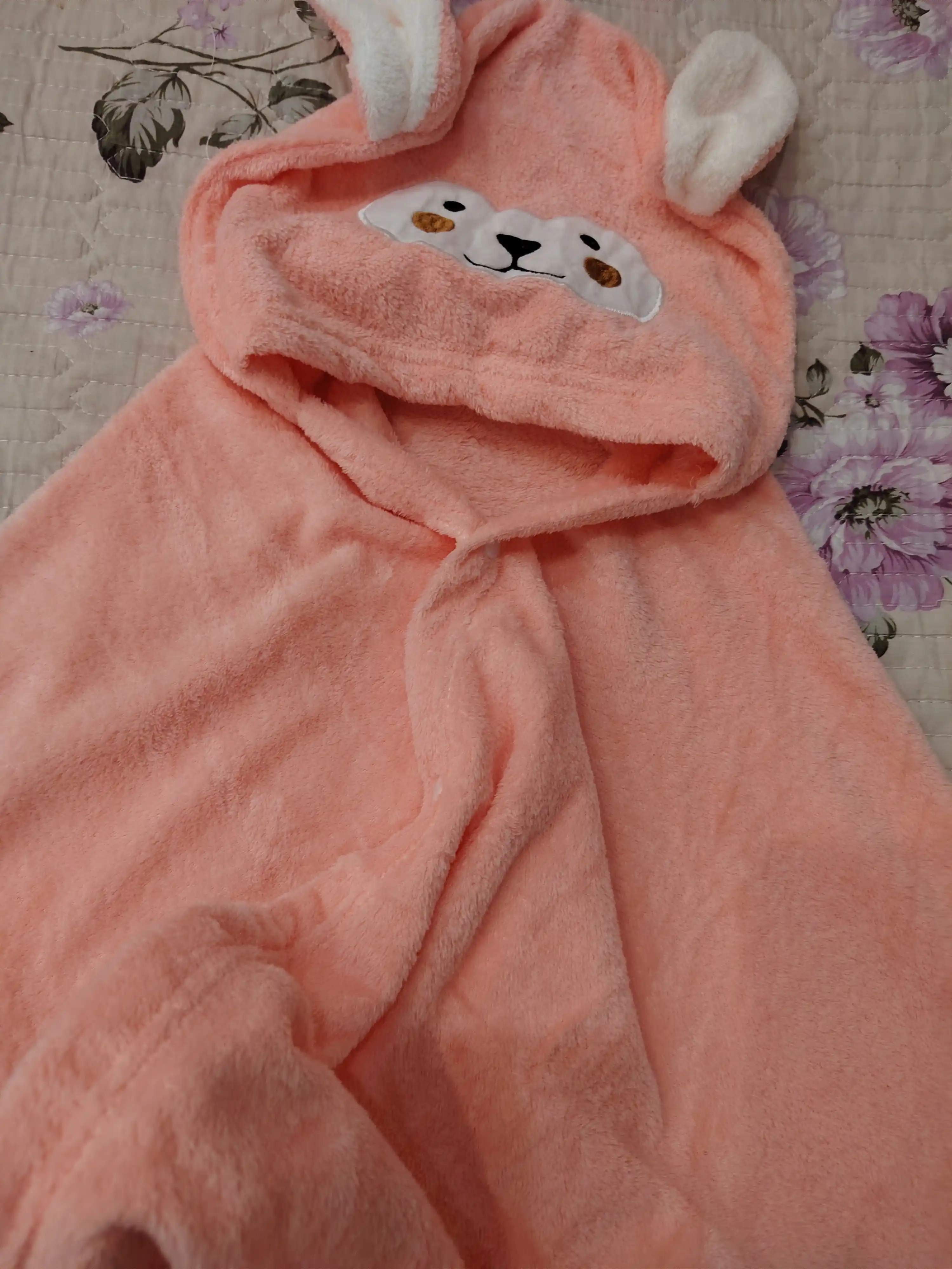 Полотенце детское с капюшоном, 140х70 см, 100х100 см, микрофибра, банное, для лица и тела