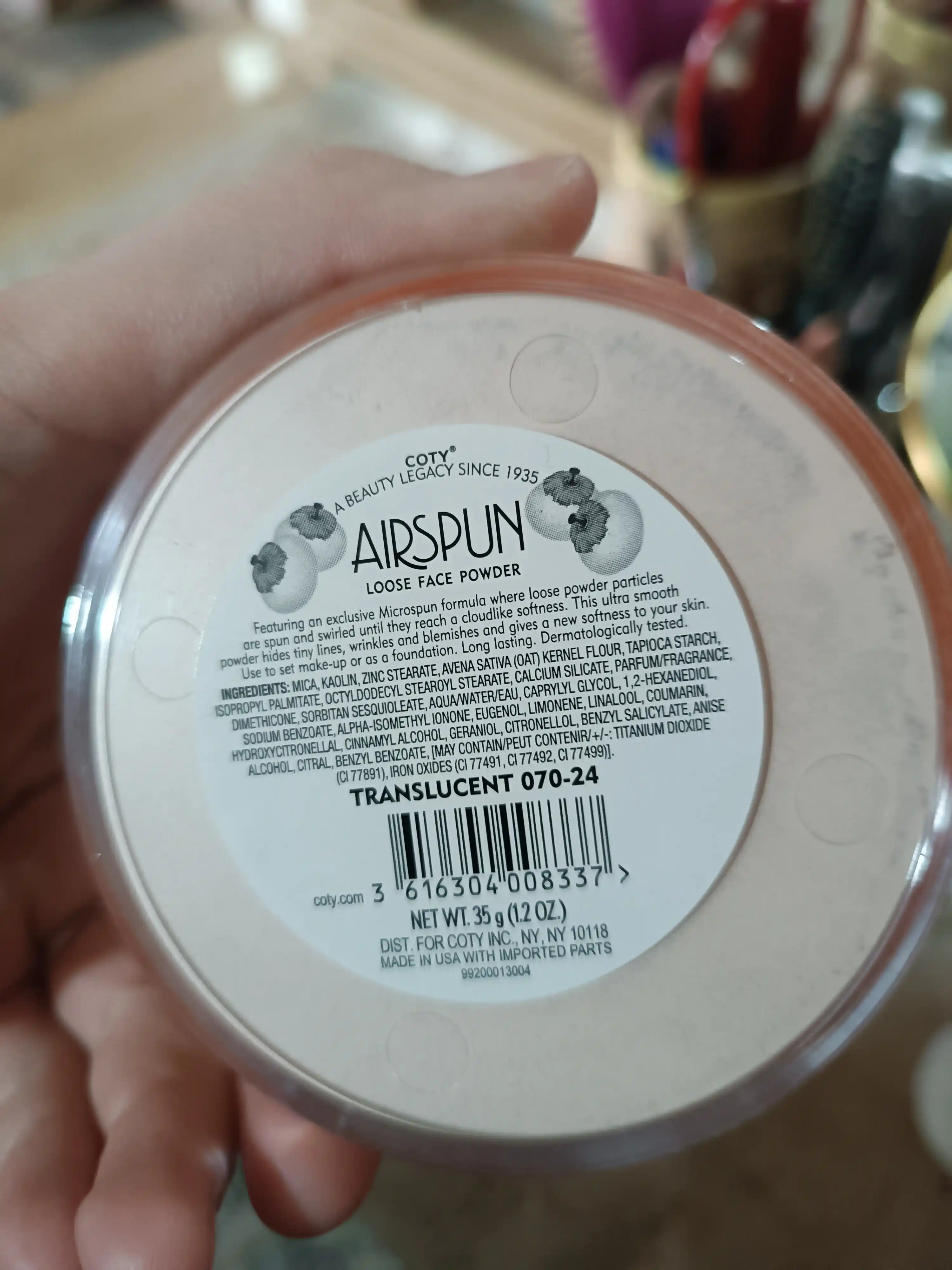 Airspun, Рассыпчатая пудра для лица, натурально нейтральный, 070-11