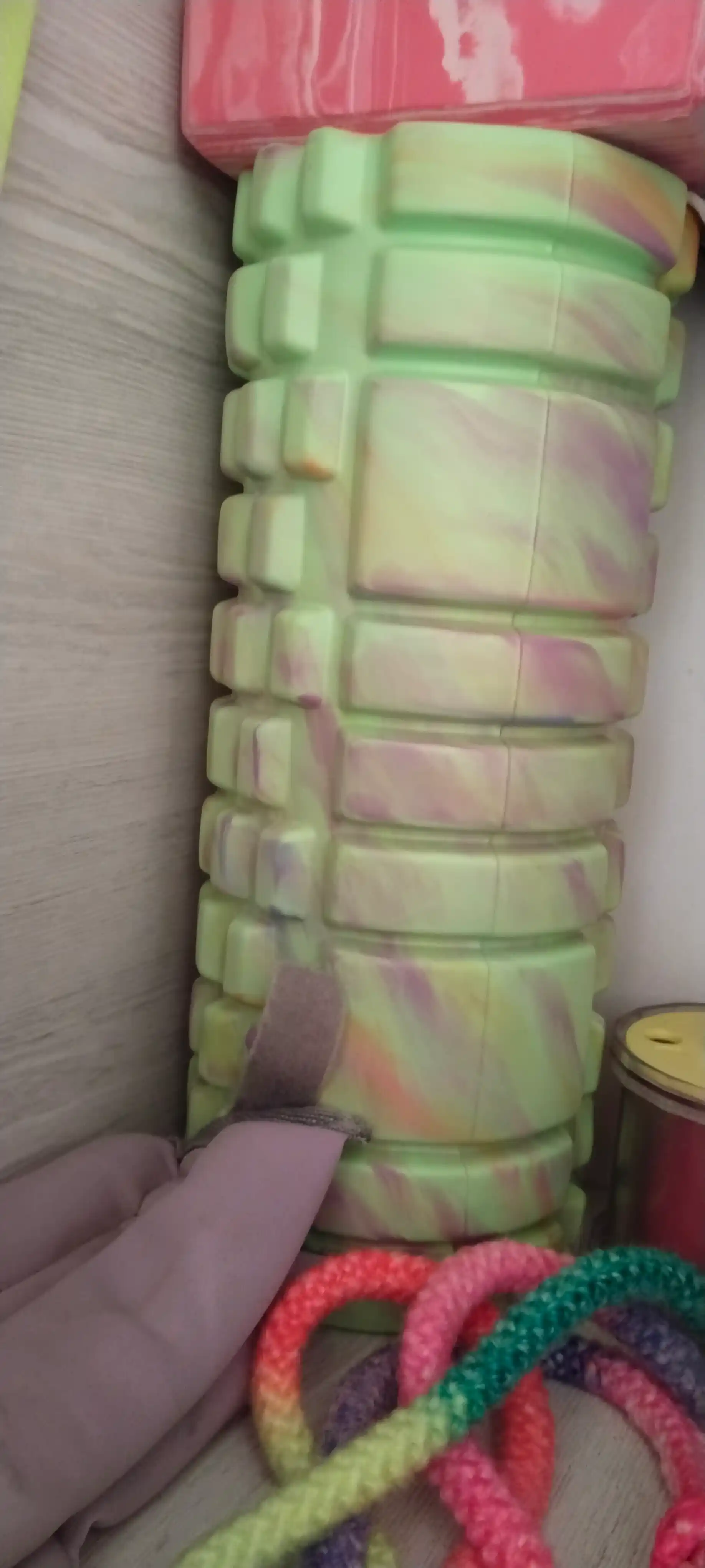 МФР ролик массажный, валик для фитнеса и йоги, 33 см