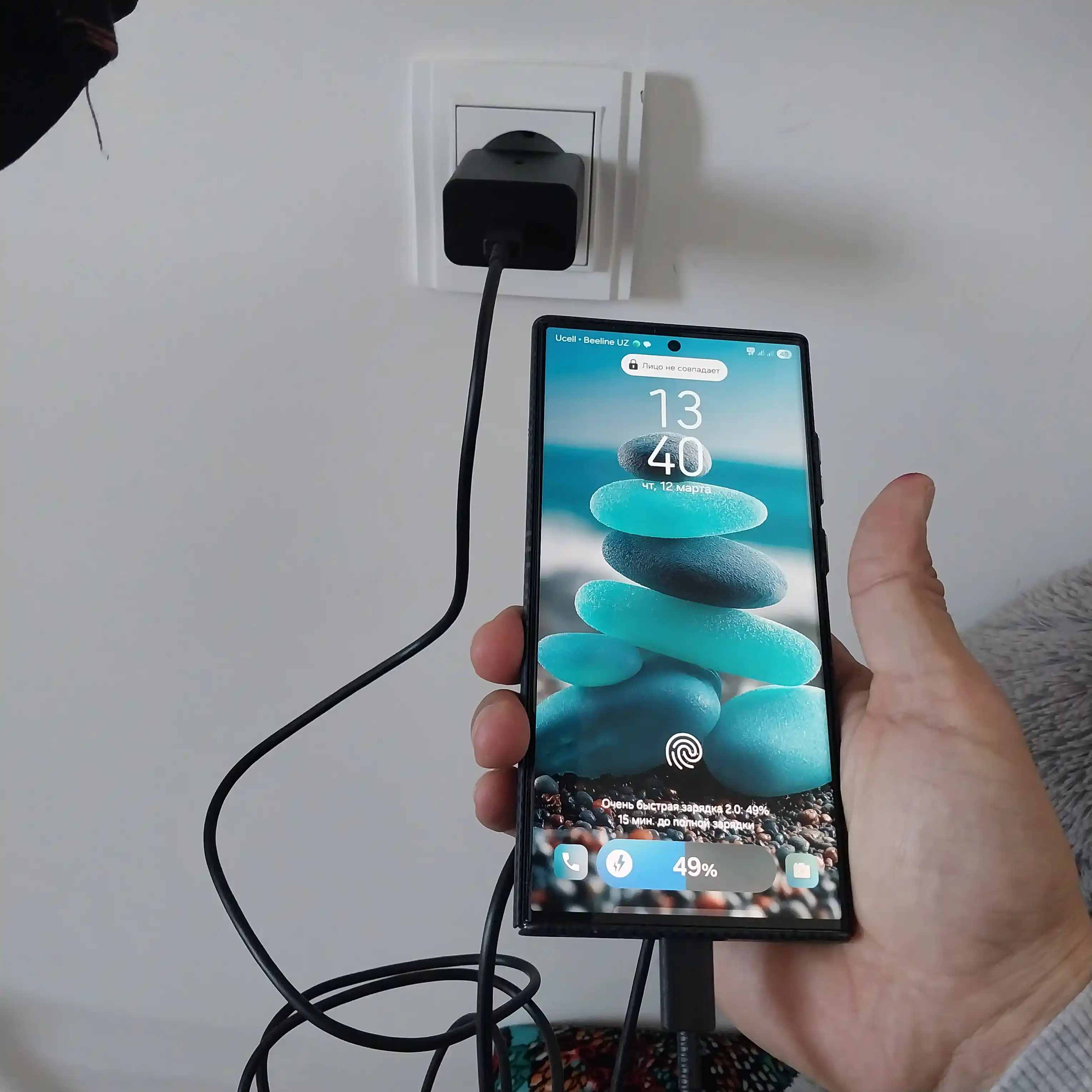 Samsung 45W USB-C (Type-C) Быстрое зарядное устройство + кабель USB-C 5A 1.8м