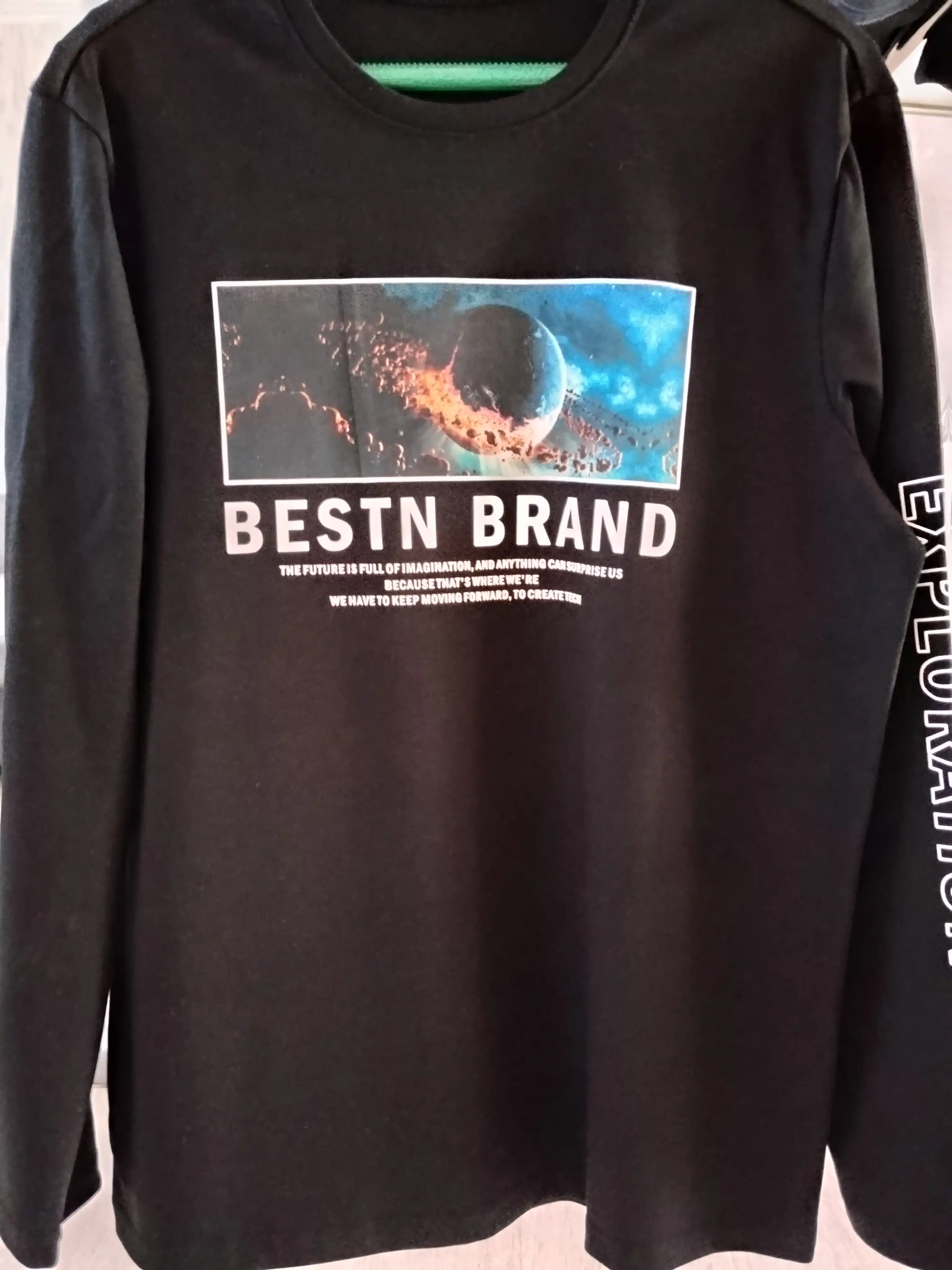 Erkaklar uchun svitshot-tolstovka printli, kuz-qish-bahor, Unisex, o’lchamlar S-4XL, 46-54