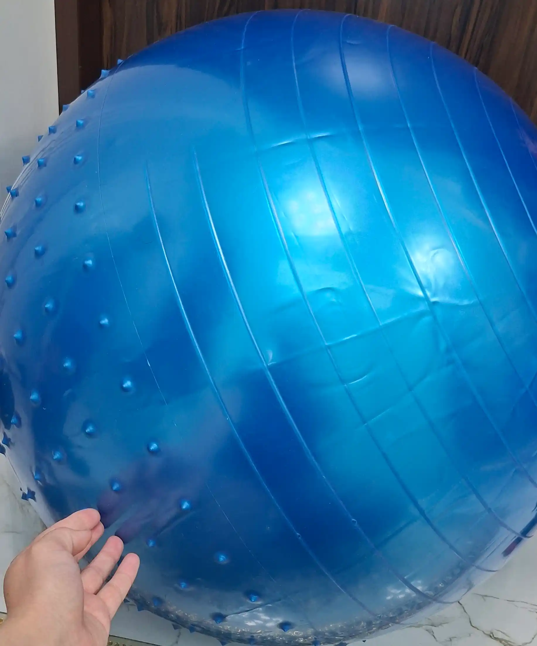 Мяч для фитнеса пол шипом Fitball, фитбол 75-85-95 см, с насосом