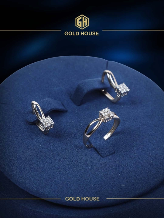 Gold House oltin to‘plami: toshli uzuk va ziraklar, oltindan yasalgan - 