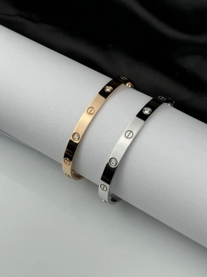 Комплект браслетов и колец Cartier love, Cartier, Cartier love, Гвоздь и Love, женские — NAFOSAT-BRAKOMP-ЖЕЛТ-BRAKOM2