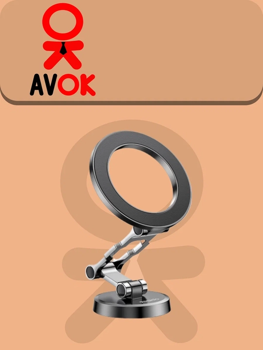 MagSafe Yesido C203 telefon magnit tutqichi, yig‘ma, metall, kumush rang