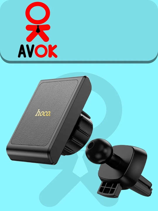 H44 Precious avtomobil magnit tutqichi, havo quvuri uchun, 360°, qora
