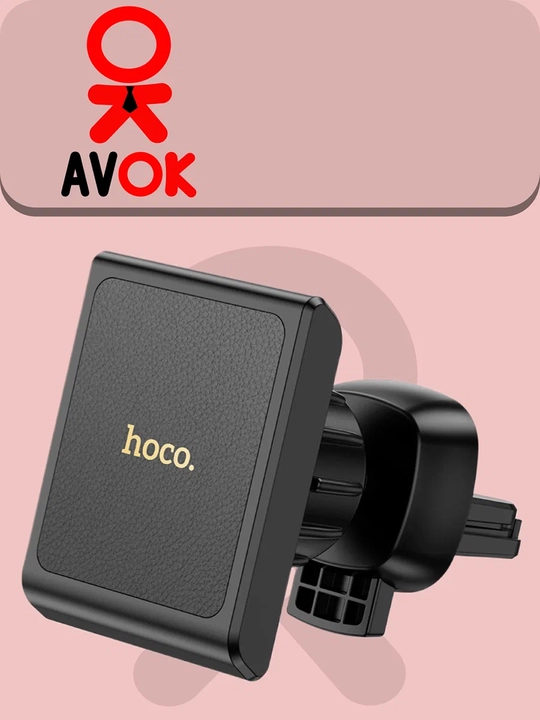 H44 Precious avtomobil magnit tutqichi, havo quvuri uchun, 360°, qora