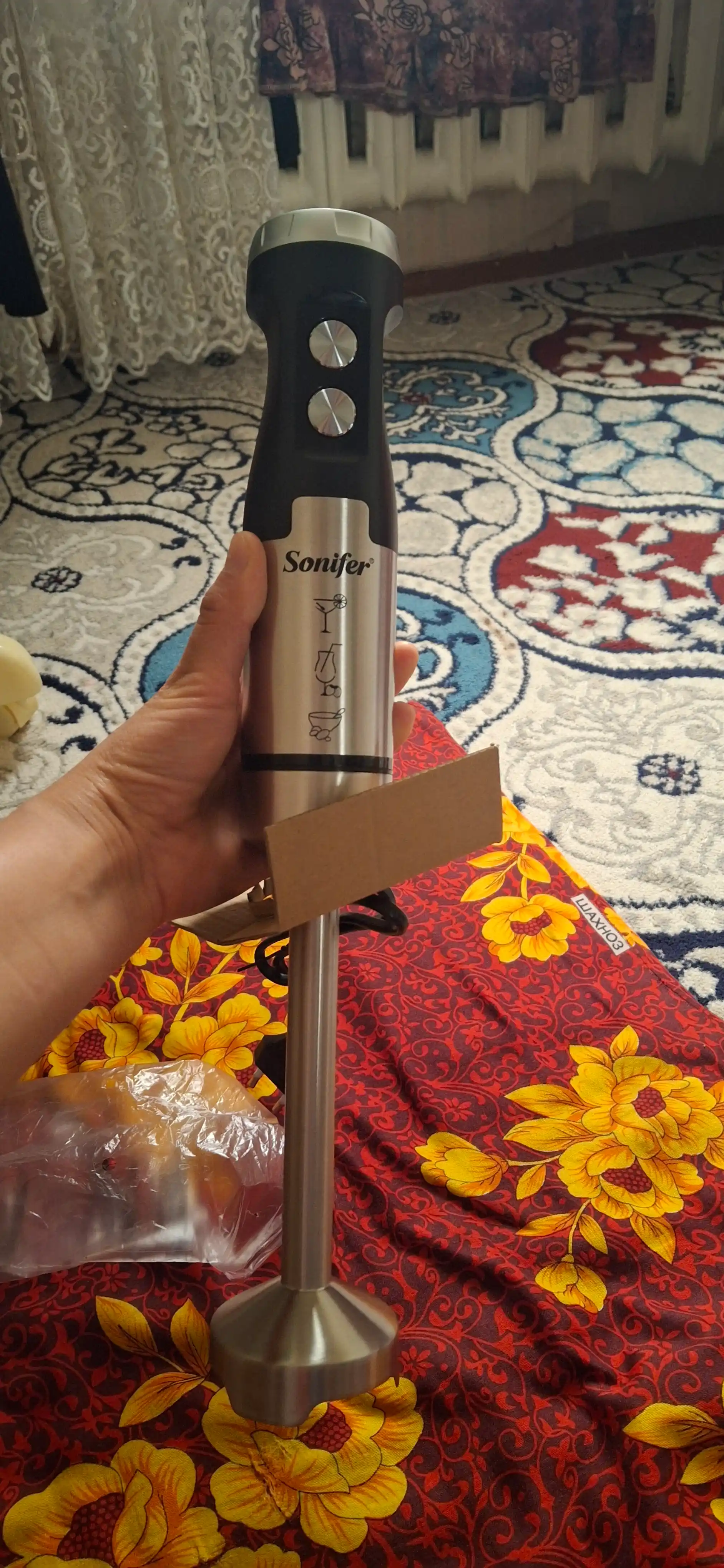 Sonifer botma blenderi, chopper, mikser, maydalagich - 6 tur, 1500 Vt gacha
