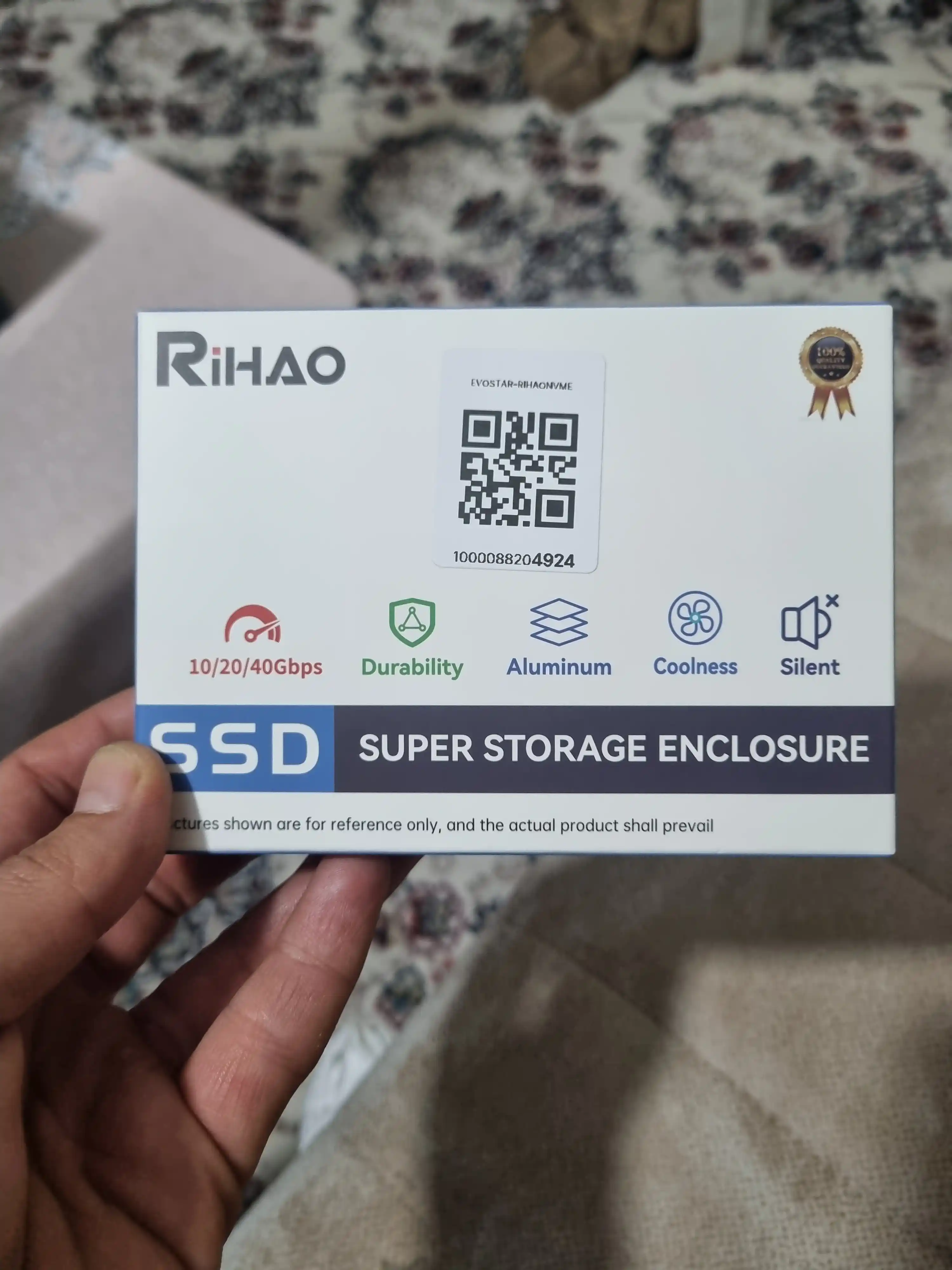 Корпус для M.2 NVMe SSD, адаптер USB 3.1 Type-C RTL9210 M&B+M. 10 Гбит/с