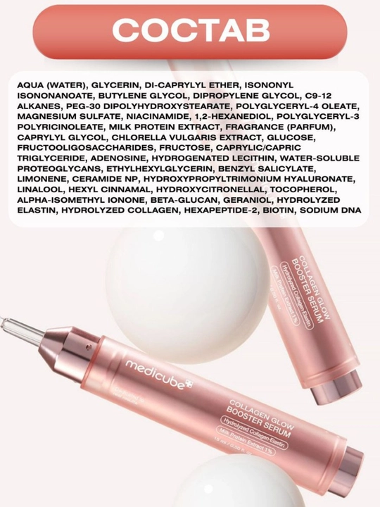 Medicube Collagen Glow Booster Serum — innovatsion yuzni mustahkamlovchi sarum