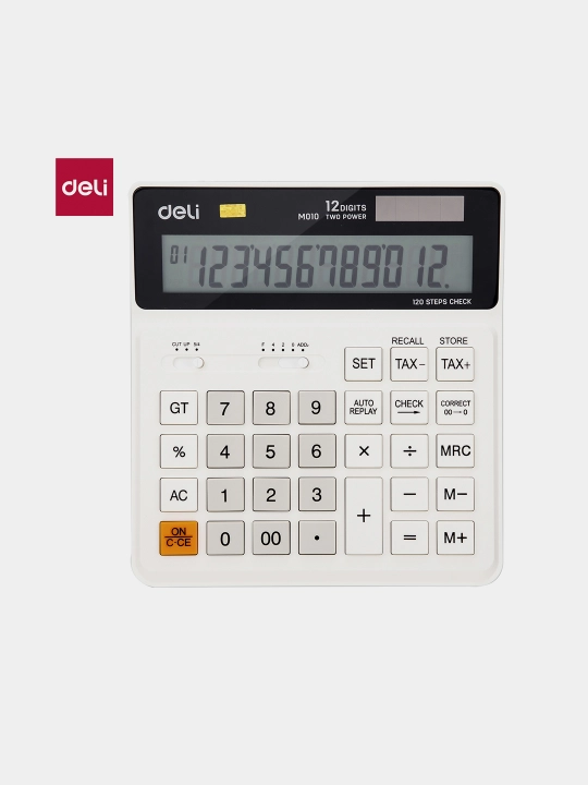 Deli M01010 kalkulyatori 150.2×160.4×33mm 12digits - 