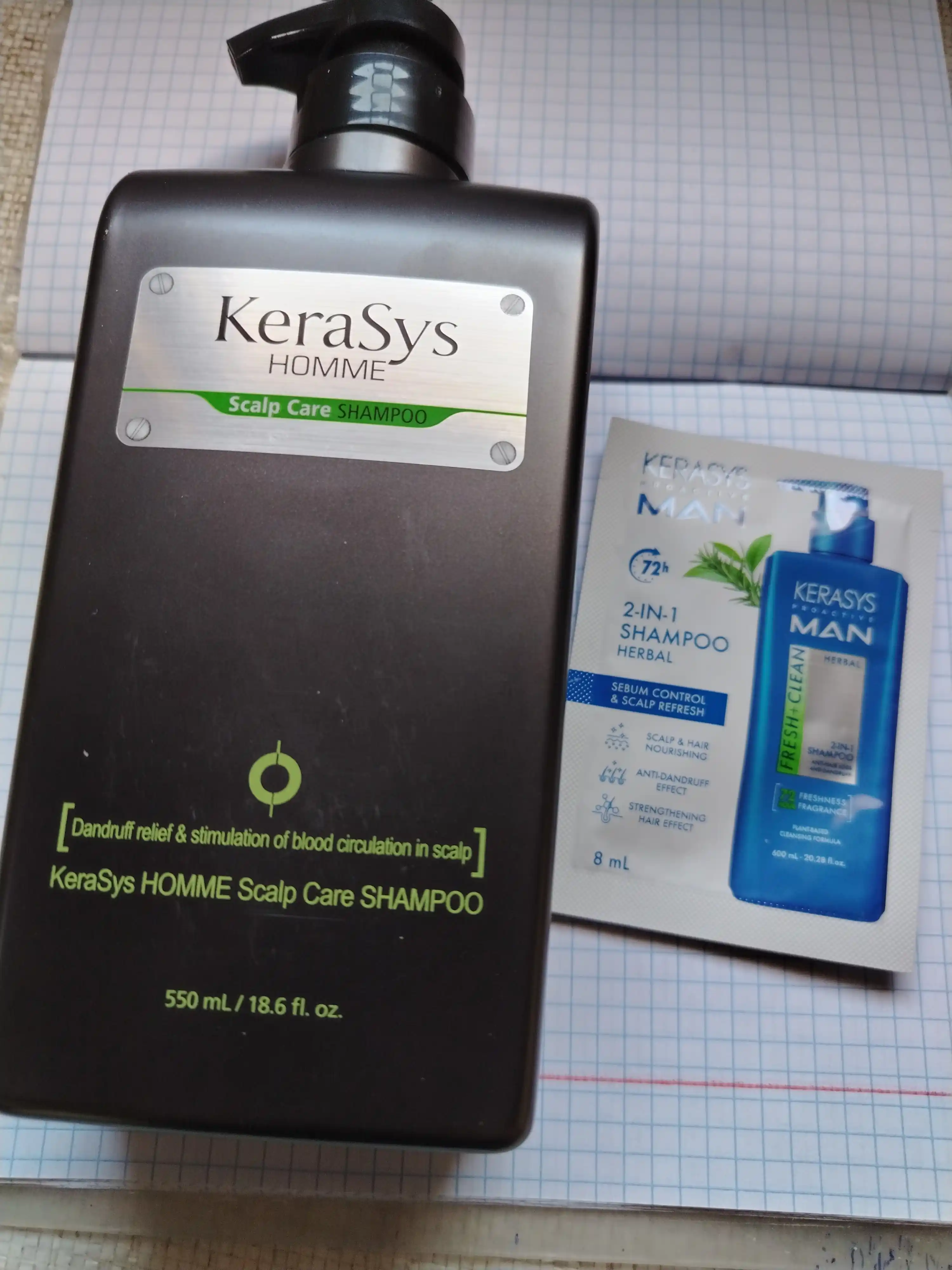 Шампунь против перхоти Kerasys Homme Scalp Care, для мужчин, 550 мл