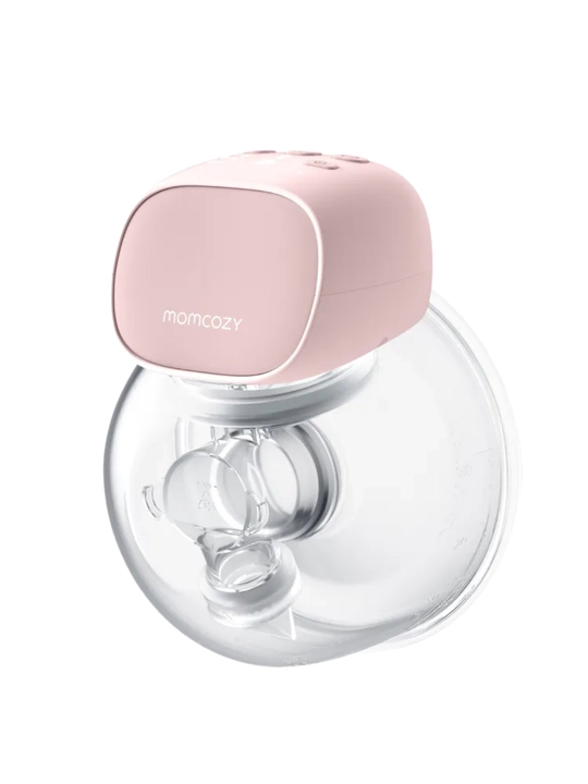 Momcozy S9 Pro — ko‘krakka kiyiladigan elektr sut sog‘ish apparati, 9 daraja, pushti