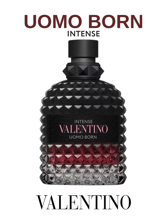 Uomo Born Intense Valentino erkaklar parfyumi refil formatida, LABOR Parfumdan flakonlarda
